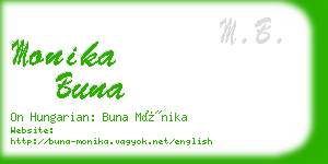 monika buna business card